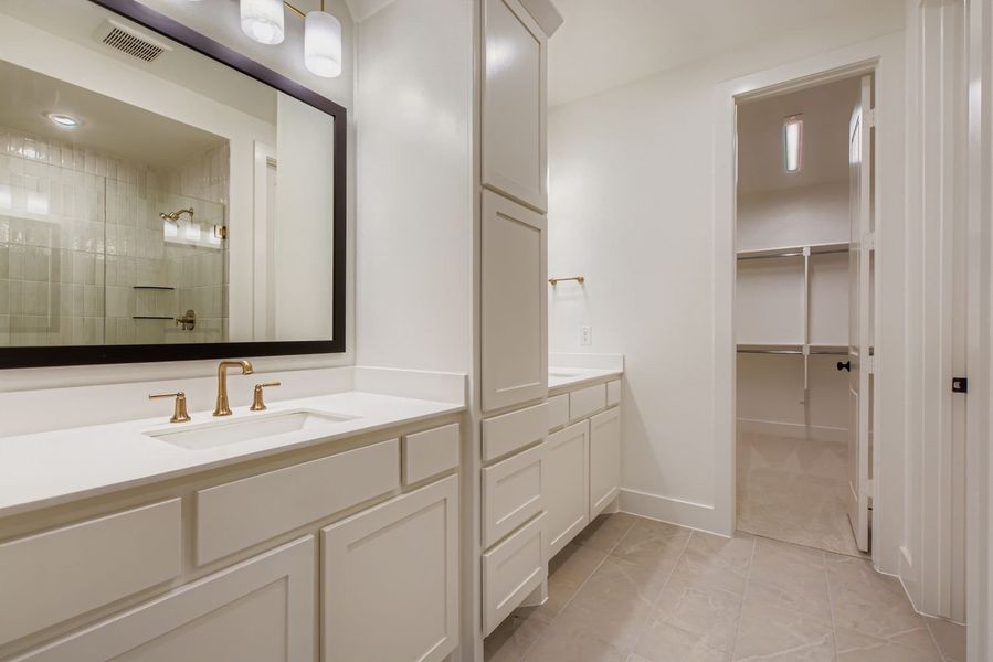 Furnished interior view inside a new home in Castle Hills Northpointe - Townhomes, Lewisville (Image 11).