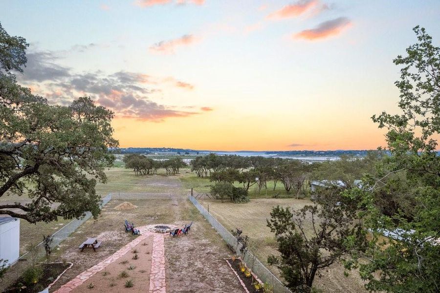 View from upstairs rear balcony towards Canyon Lake.