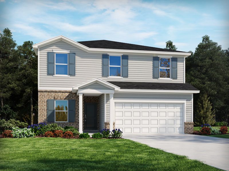 Representative exterior photo of a completed home built from the Rockwell by Meritage Homes in Waltons Grove, Mount Juliet, TN (Image 2). Representative exterior photo of a completed home built from the Rockwell by Meritage Homes in Waltons Grove, Mount Juliet, TN (Image 2).