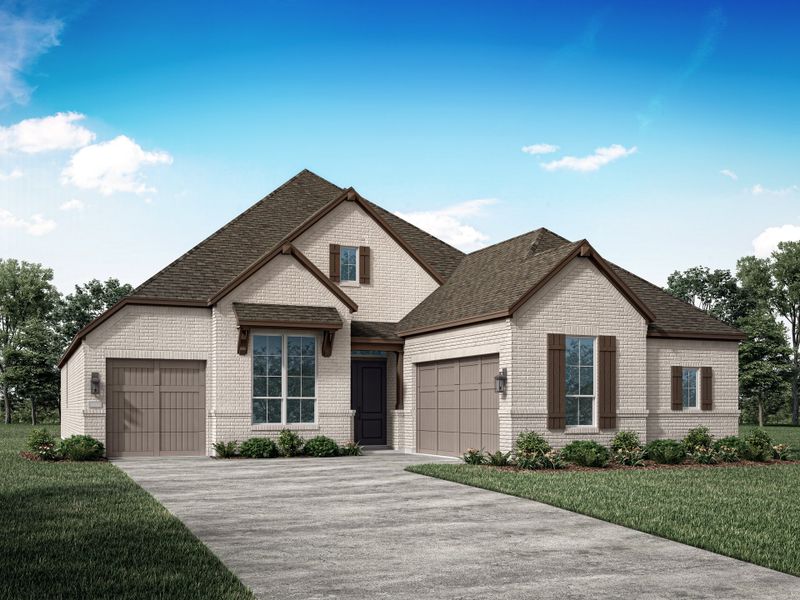 Representative exterior photo of a completed home built from the 233 by Highland Homes in Quail Hollow, Rockwall, TX (Image 2). Representative exterior photo of a completed home built from the 233 by Highland Homes in Quail Hollow, Rockwall, TX (Image 2).