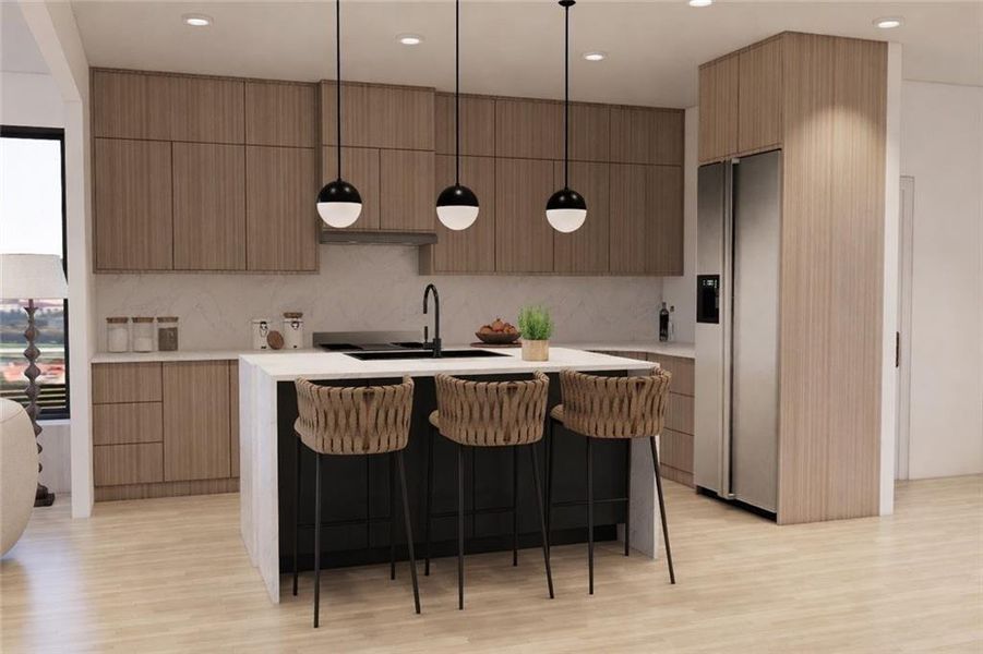 Furnished interior view inside a new home in , Atlanta (Image 6).