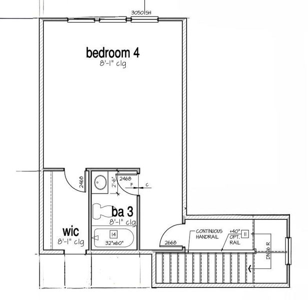 2D floor plan layout of this home in , Hartwell, GA (Image 3).