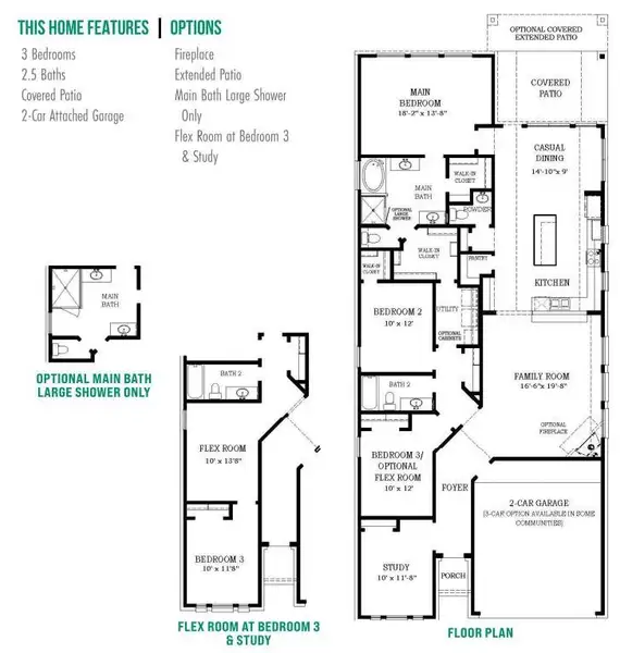 2D floor plan layout of this home in Mulberry Farms, Santa Fe, TX (Image 4). 2D floor plan layout of this home in Mulberry Farms, Santa Fe, TX (Image 4).