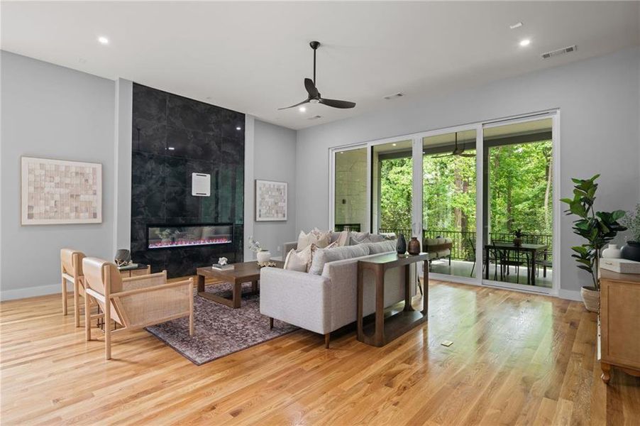 Furnished interior view inside a new home in , Alpharetta (Image 8).