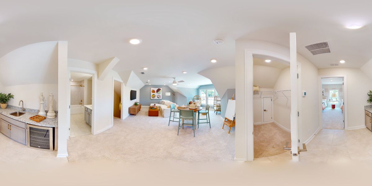 Representative furnished interior of a home built from the Promenade by Epcon Communities in The Courtyards by The Manor, Alpharetta (Image 45).