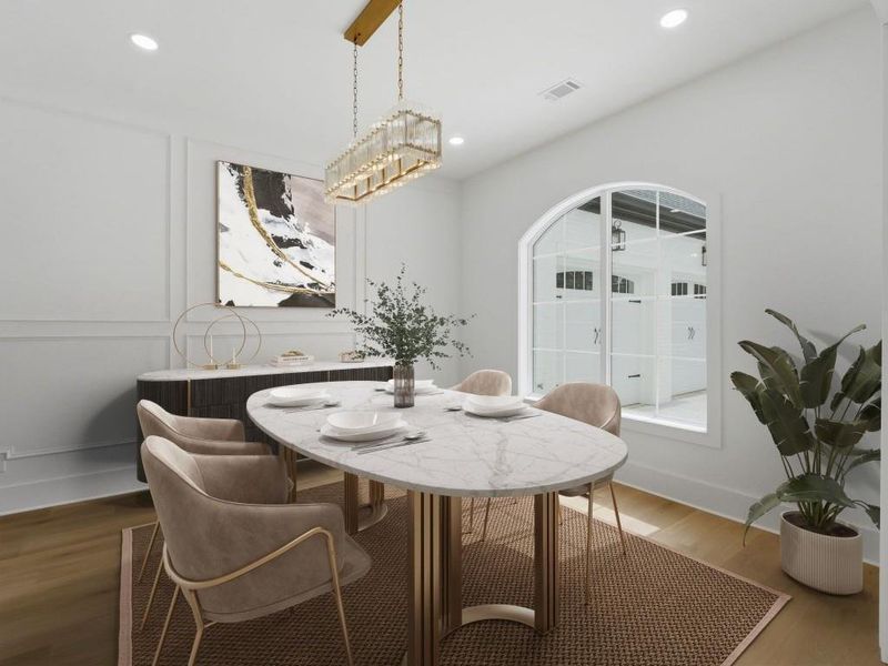 Furnished interior view inside a new home in , Canton (Image 11).