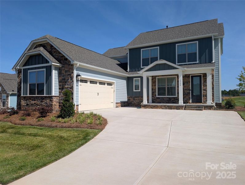 Front exterior of a new home in , Rock Hill, SC, highlighting curb appeal (Image 1).