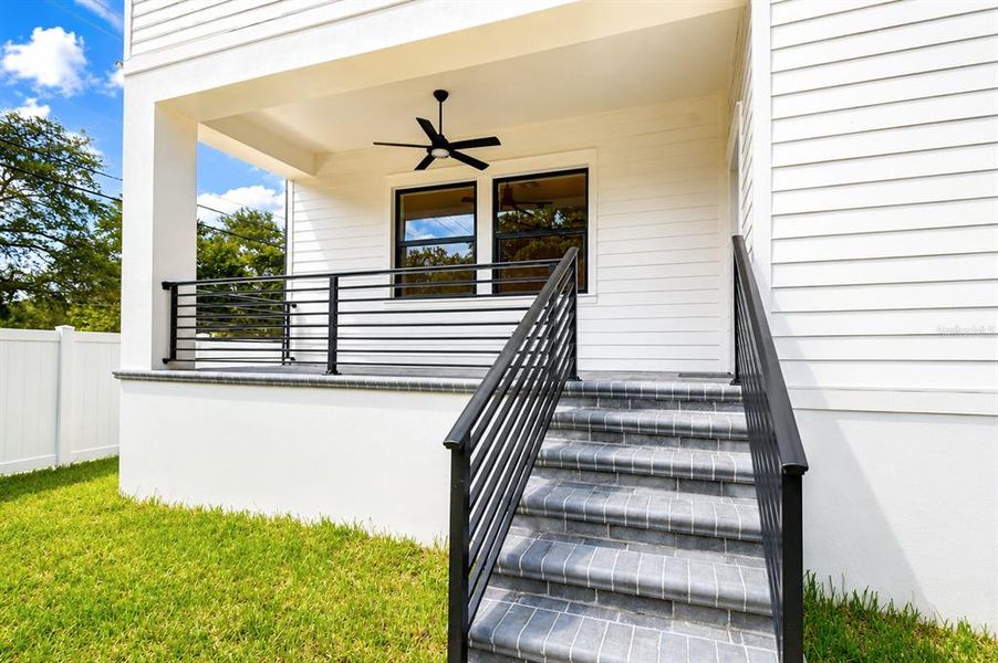 Exterior details and patio area of a home in , Tampa (Image 28).