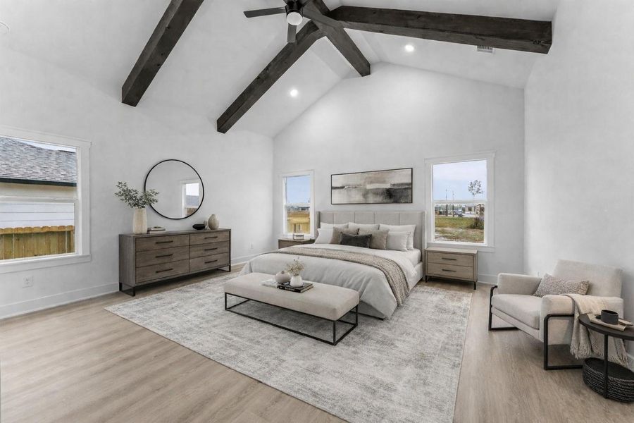 Furnished interior view inside a new home in , Huffman (Image 7).