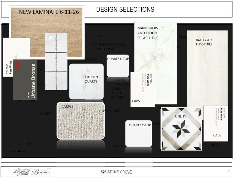 Representative photo of design selections for 826 Stone Grove Representative photo of design selections for 826 Stone Grove