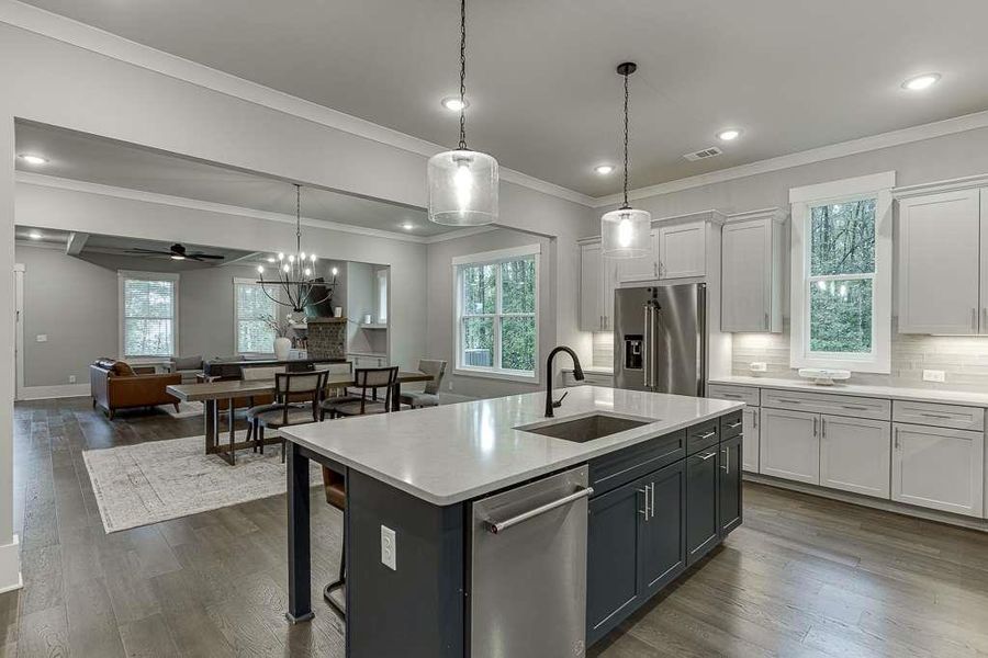 Furnished interior view inside a new home in , Dacula (Image 8).