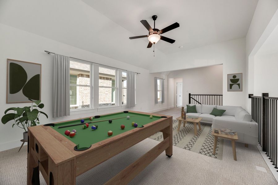 Furnished interior view inside a new home in Cottages of Celina, Celina (Image 17).