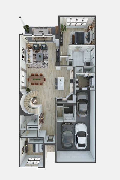 2D floor plan layout for the Downy by Tri Pointe Homes in Tompkins Reserve, Katy, TX (Image 3). 2D floor plan layout for the Downy by Tri Pointe Homes in Tompkins Reserve, Katy, TX (Image 3).