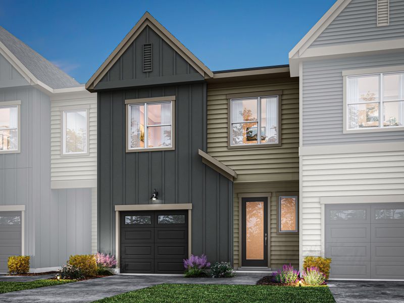 Representative exterior photo of a completed home built from the Mitchell by Tri Pointe Homes in Summit At Homestead, Chapel Hill, NC (Image 22).
