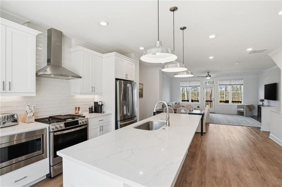 Furnished interior view inside a new home in , Cumming (Image 18).