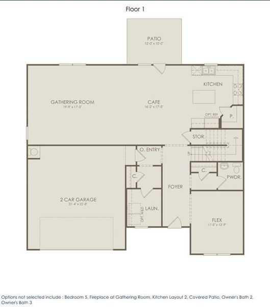 2D floor plan layout of this home in Haverhill Estates, Dacula, GA (Image 3).