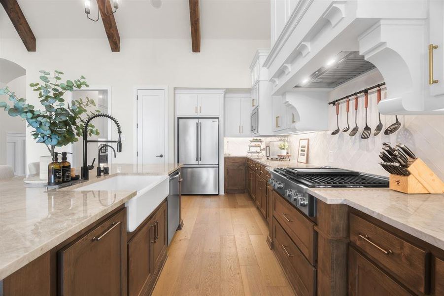 Furnished interior view inside a new home in Pecan Square, Northlake (Image 16).