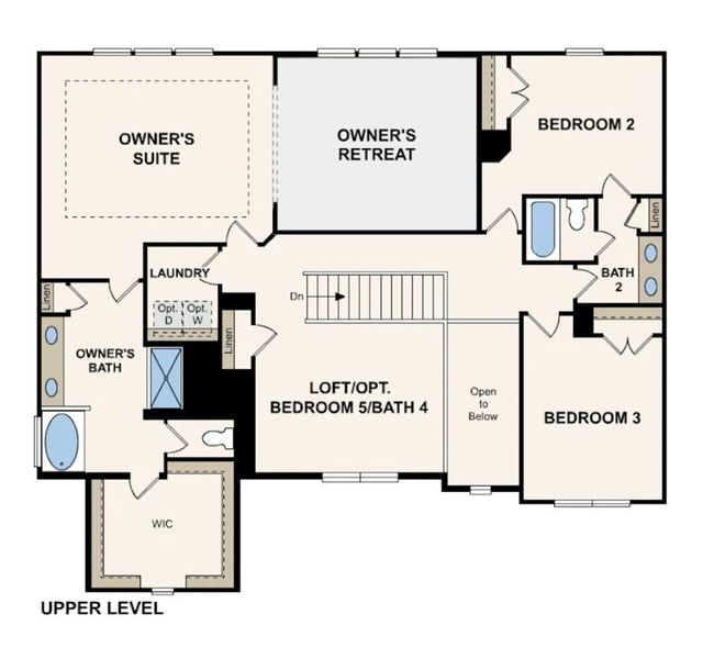 2D floor plan layout for the Birch by Century Communities in Parkview Estates, Atlanta, GA (Image 5). 2D floor plan layout for the Birch by Century Communities in Parkview Estates, Atlanta, GA (Image 5).
