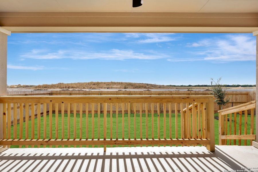 Exterior details and patio area of a home in Greenspoint Heights, Seguin (Image 2).