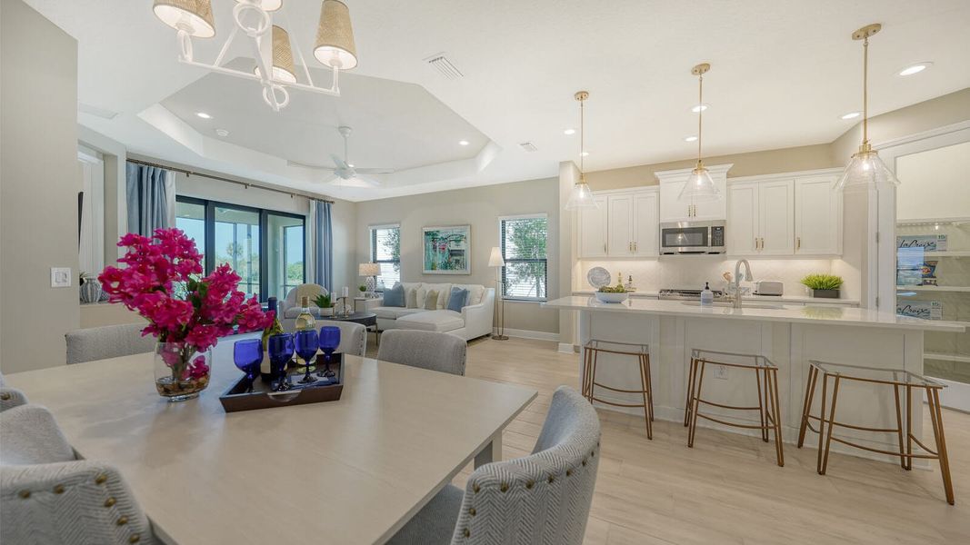 Furnished interior view inside a new home in Vistera of Venice, Nokomis (Image 19).