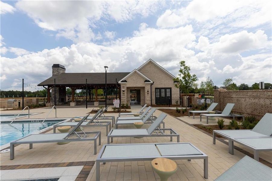 Incredible amenities will be Gated, Resort-style pool with covered cabana, grills, fireplace, fitness center and outdoor dining area and a community lawn featuring group seating and fire pits.