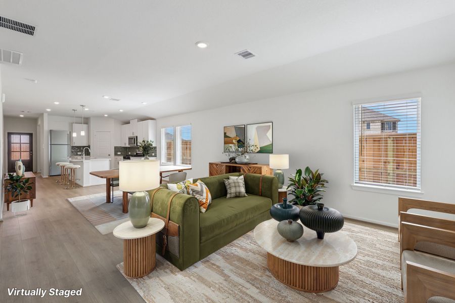 Furnished interior view inside a new home in Riviera Pines - Premier Series, Huffman (Image 5).