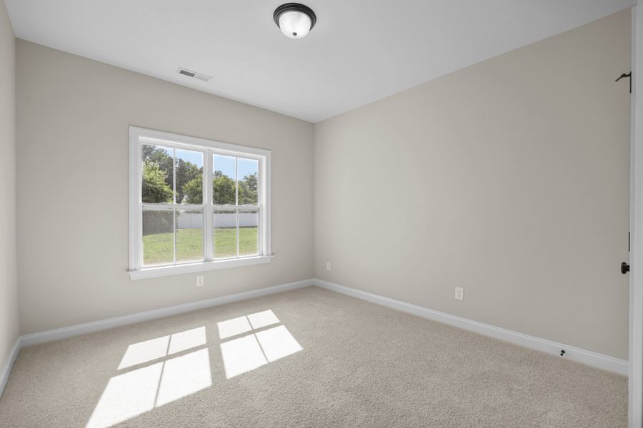 Representative unfurnished interior of a home built from the Albemarle by Bill Clark Homes in Kennedy's Crossing, Grimesland (Image 37). Representative unfurnished interior of a home built from the Albemarle by Bill Clark Homes in Kennedy's Crossing, Grimesland (Image 37).