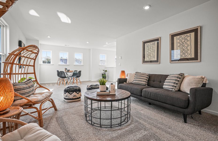 Furnished interior view inside a new home in Parkside Crossing, Charlotte (Image 32).