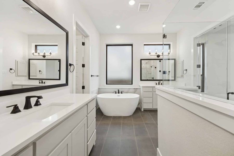 Representative furnished interior of a home built from the Danville by Chesmar Homes in Canyon Falls 70s, Northlake (Image 6).