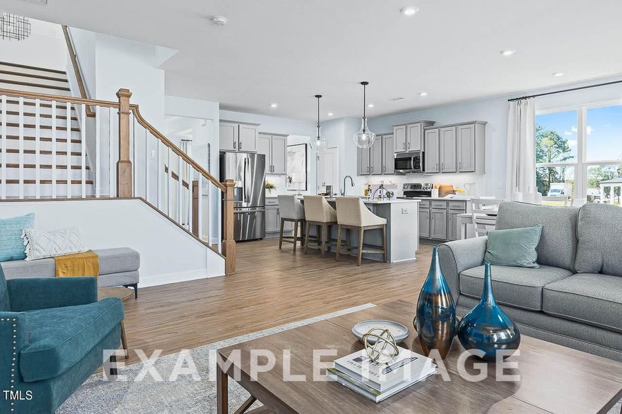 Furnished interior view inside a new home in Tobacco Road, Angier (Image 13).