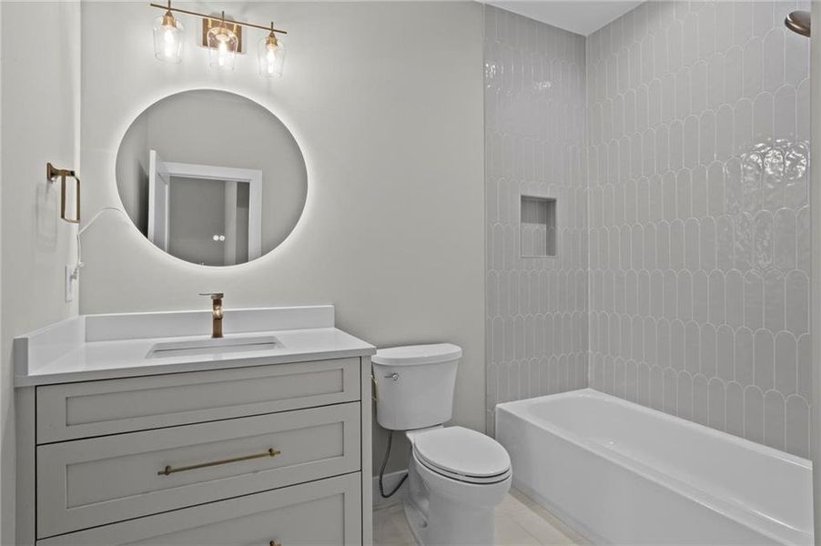 Furnished interior view inside a new home in , Atlanta (Image 8).