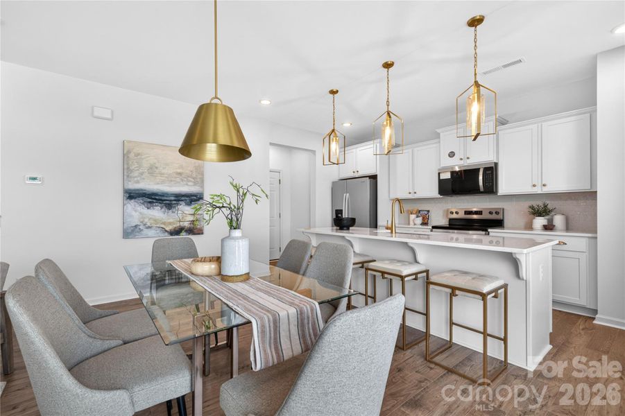Furnished interior view inside a new home in Morgan Hills, Albemarle (Image 14).