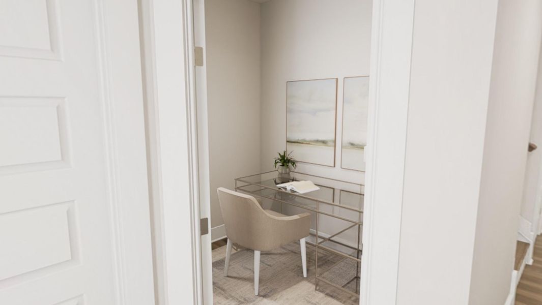 Furnished interior view inside a new home in Golden Gate, High Point (Image 9).