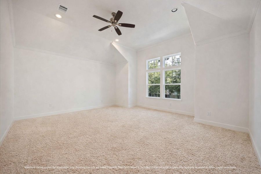 Primary suite — spacious, calm, and set up to feel like your personal retreat.