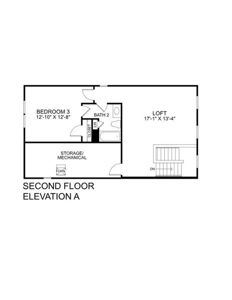 2D floor plan layout for the Palladio 2 Story by Ryan Homes in Pine Ridge Estates, Ridgeville, SC (Image 2). 2D floor plan layout for the Palladio 2 Story by Ryan Homes in Pine Ridge Estates, Ridgeville, SC (Image 2).