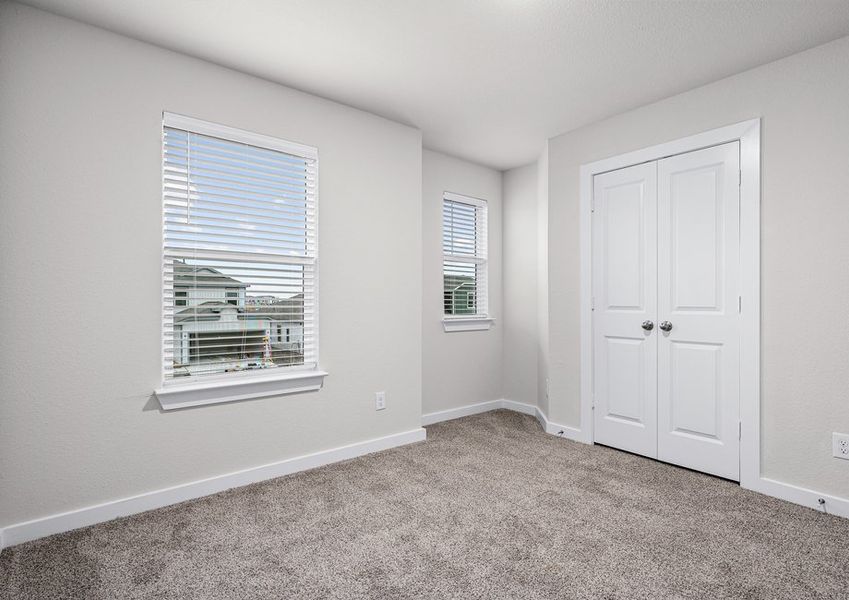 The secondary bedrooms are the perfect space for children's bedrooms or guest rooms.