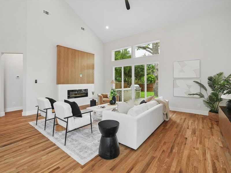 Furnished interior view inside a new home in , Dallas (Image 10).