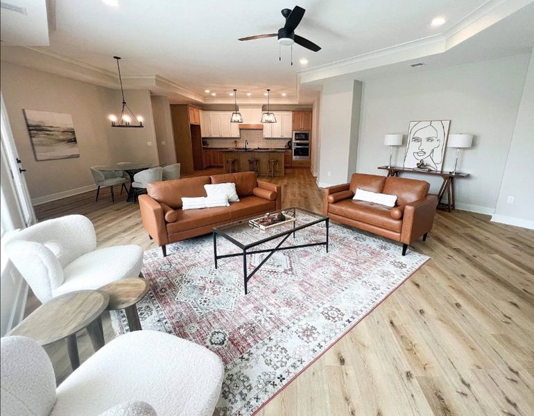 Representative furnished interior of a home built from the Promenade by Perfection Builders in The Courtyards at The Heritage, Andover (Image 5).