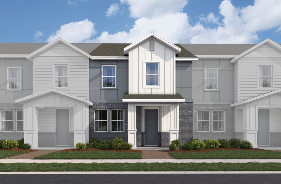Representative exterior photo of a completed home built from the Richmond Interior by Beazer Homes in Aulin Square, Oviedo, FL (Image 1). Representative exterior photo of a completed home built from the Richmond Interior by Beazer Homes in Aulin Square, Oviedo, FL (Image 1).