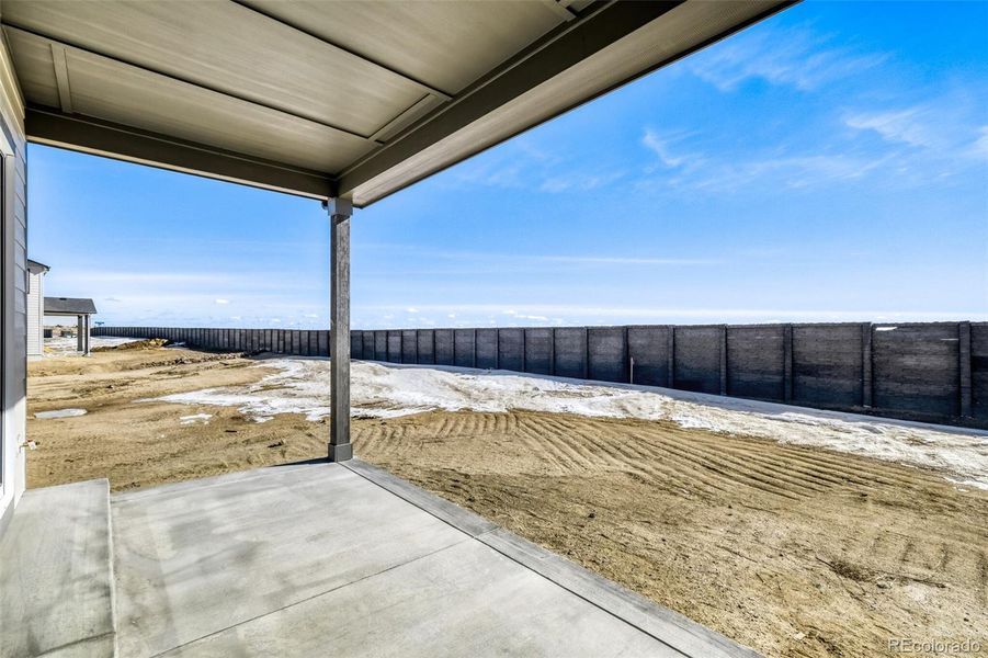 Exterior details and patio area of a home in Sterling Ridge in Sterling, Colorado Springs (Image 4). Exterior details and patio area of a home in Sterling Ridge in Sterling, Colorado Springs (Image 4).