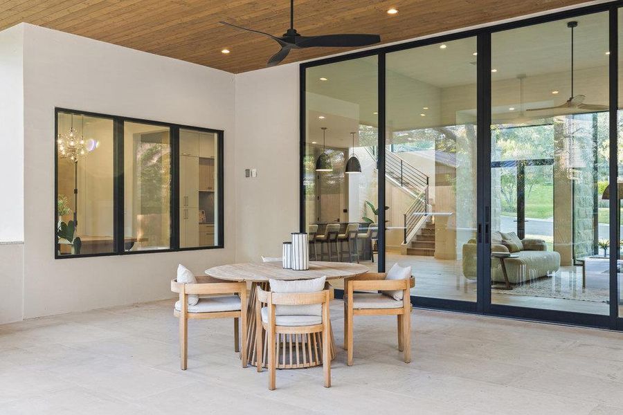 Exterior details and patio area of a home in , Austin (Image 24).
