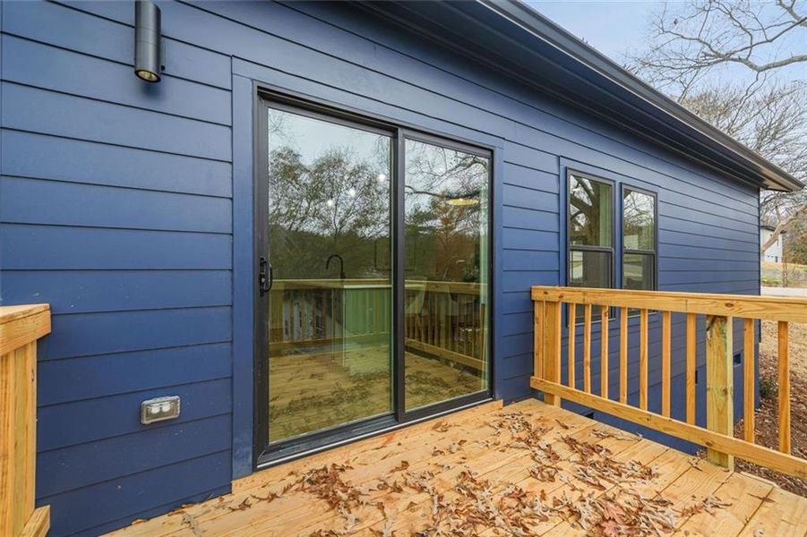 Exterior details and patio area of a home in , Atlanta (Image 3).