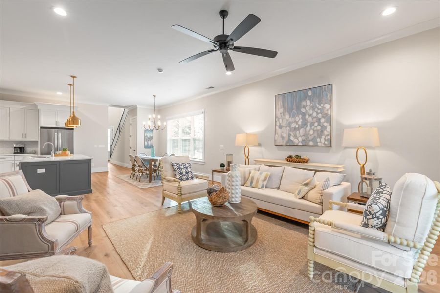 Furnished interior view inside a new home in , Mooresville (Image 17).