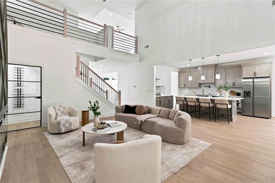 Furnished interior view inside a new home in , Griffin (Image 5). Furnished interior view inside a new home in , Griffin (Image 5).