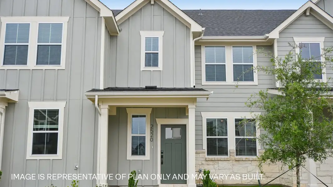 Exterior details and patio area of a home in Avery Centre, Round Rock (Image 3).