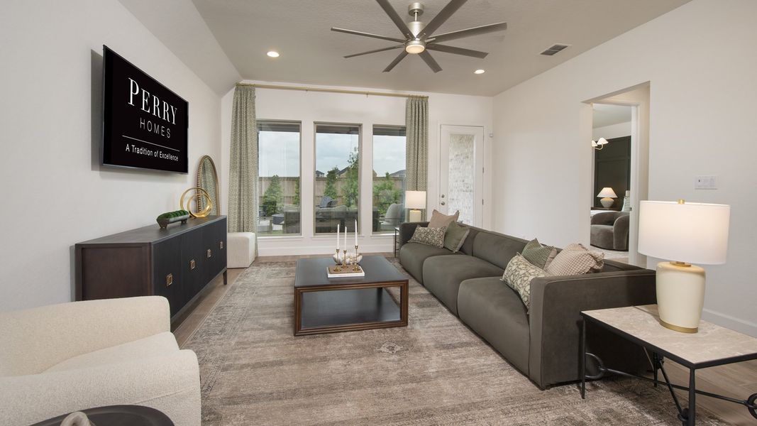Furnished interior view inside a new home in Kallison Ranch, San Antonio (Image 6).