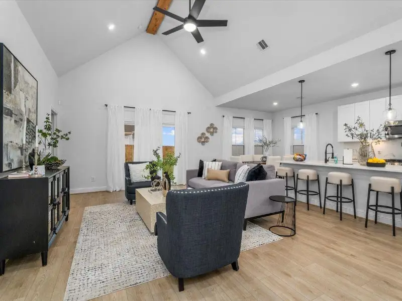Furnished interior view inside a new home in , Splendora (Image 4).