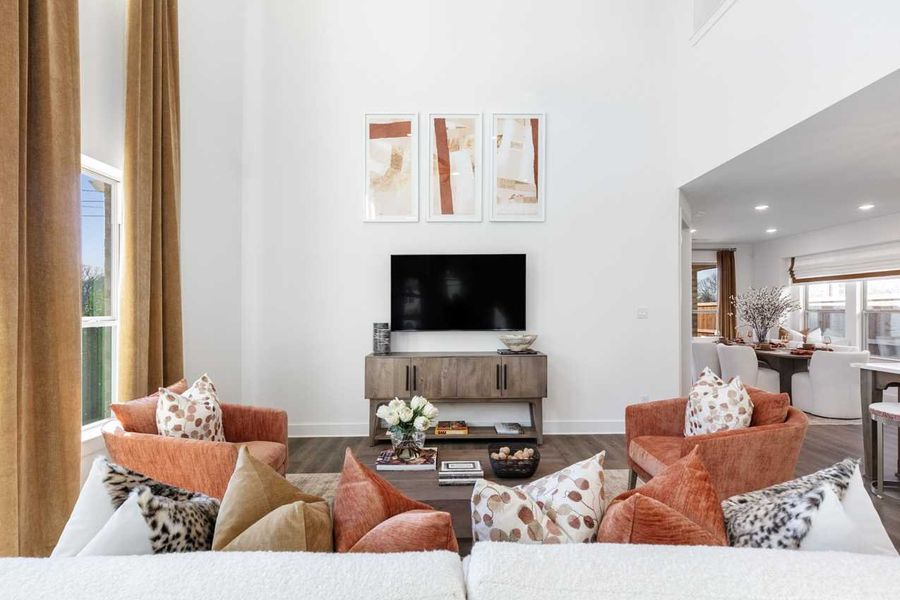 Representative Family Room - some options shown Representative Family Room - some options shown