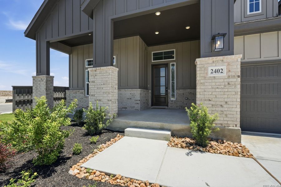 Exterior details and patio area of a home in Prominence Urban, San Antonio (Image 28). Exterior details and patio area of a home in Prominence Urban, San Antonio (Image 28).