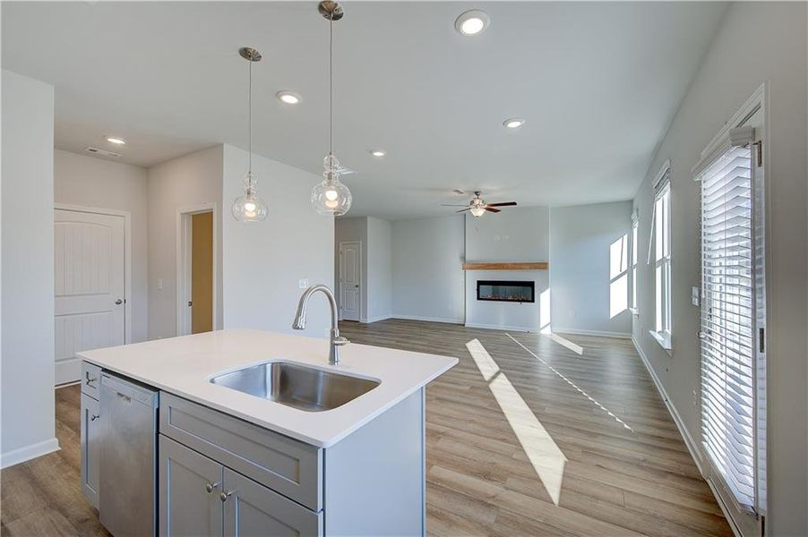 Furnished interior view inside a new home in Enclave at Evergreen, Fairburn (Image 3). Furnished interior view inside a new home in Enclave at Evergreen, Fairburn (Image 3).